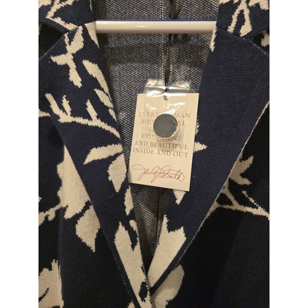 Jaclyn Smith Open Stitch Sweater Blazer - Picture 8 of 9